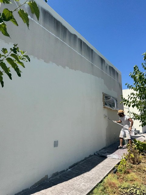 Revestimiento de la fachada exterior de la vivienda